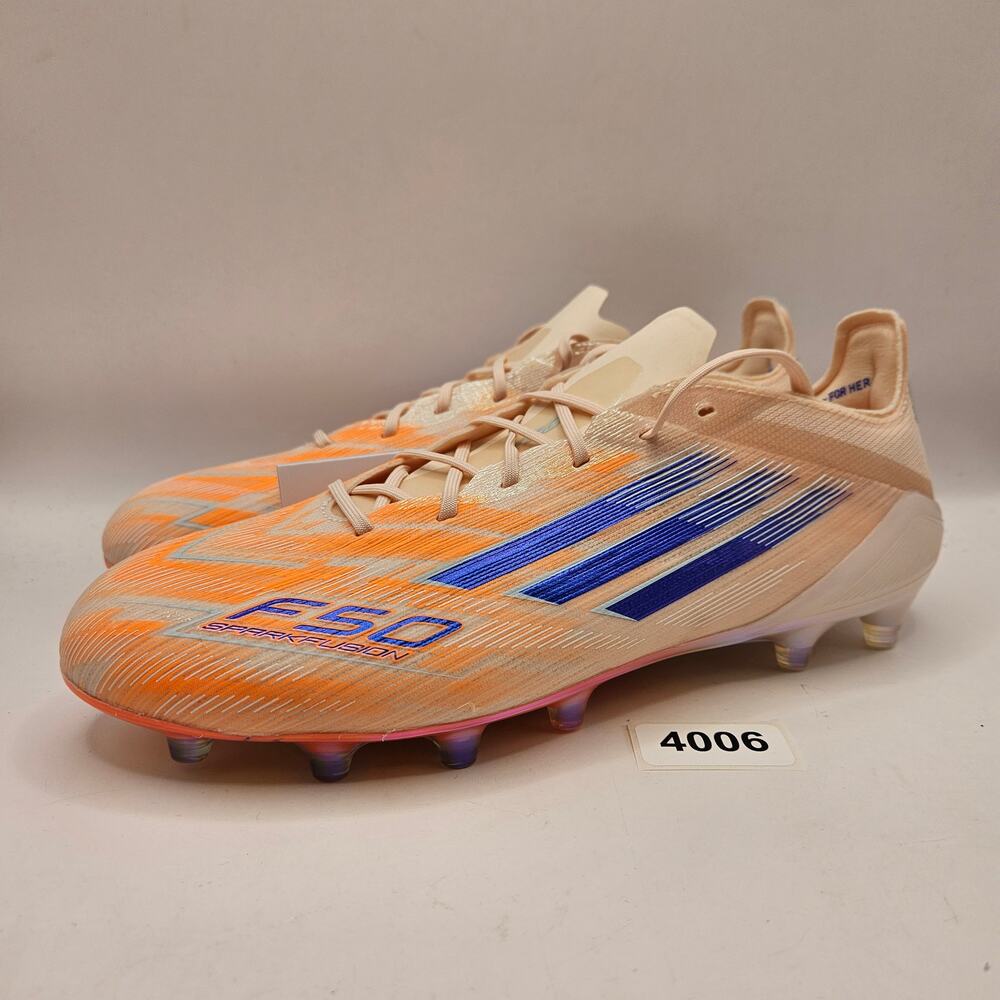 ADIDAS WOMEN'S 8 F50 ELITE FG JS4378 SOCCER CLEATS SPARKFUSION ORANGE NWOB